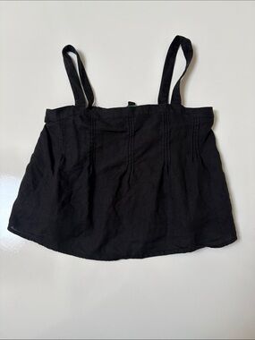 J.Crew black linen top